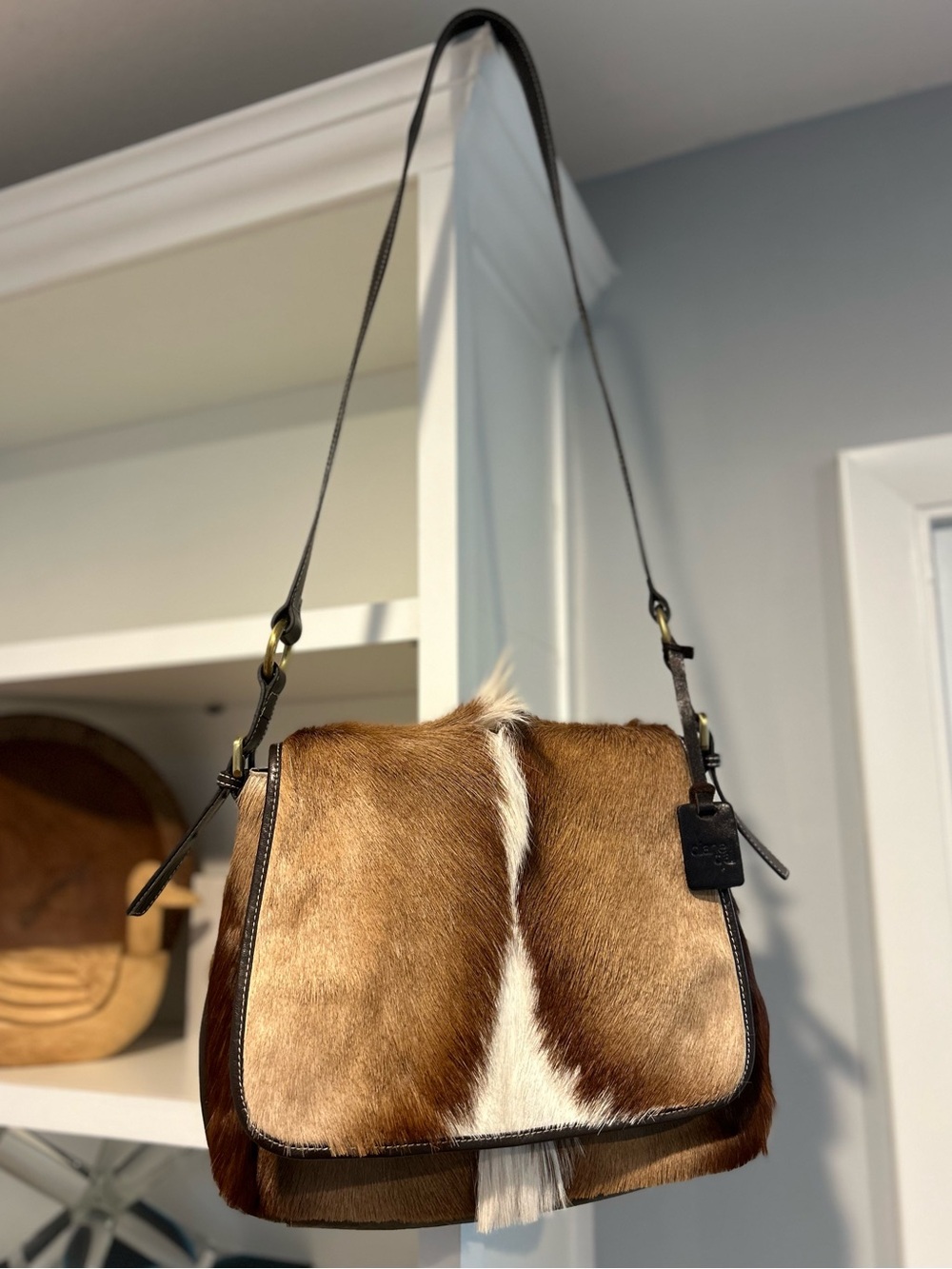 Diane Gail Springbok Hair-on-Hide fur bag